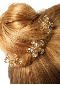 Wedding hair pins Fleur d'été miel