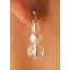 Bridal earrings Cascade silver