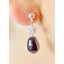 Anna black bridal earrings