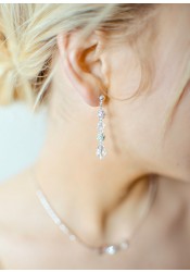 Sparkle bridal earrings (medium)