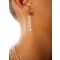 Bridal earrings Lune