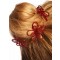 Wedding hair pins Flora burgundy